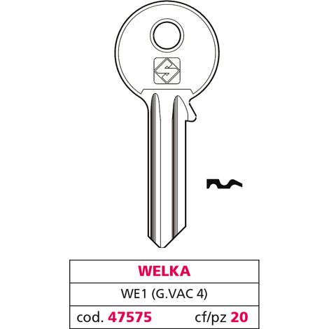 Silca CHIAVE OTTONE WE1 (G. VAC 4) WELKA 20.00 pz