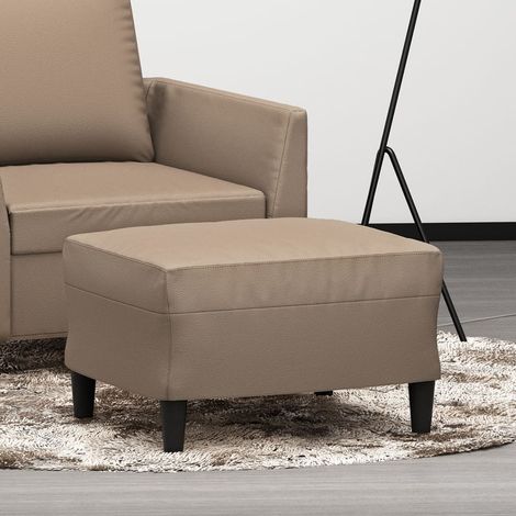 Repose-pied,Pouf Tabouret pour Maison Salon Chambre Cappuccino 60x50x41 cm Similicuir -BV41685 (1/5)