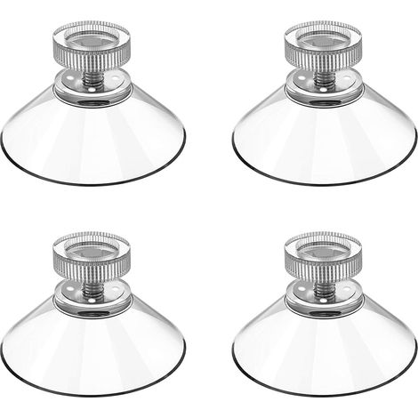 Vis à ventouse,Ventouses filetées transparentes M4 Table murale à vis ventouses de 4 cm de diamètre pour cuisine salle de bain chambre bureau (1/4)