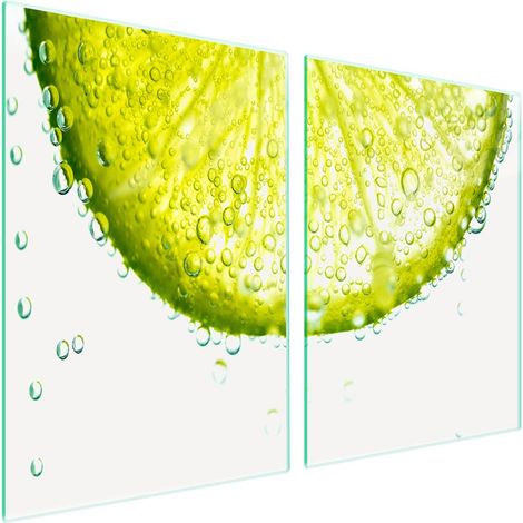 Plaque de protection en verre pour poêle 2x45x52 Fruits (1/5)