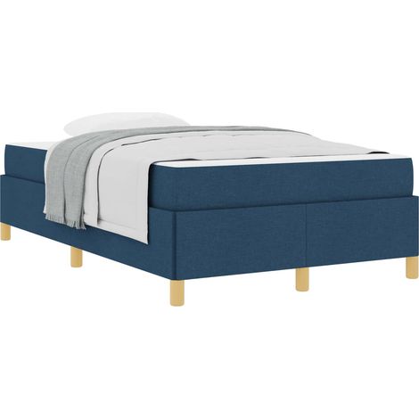 Estructura de cama con colchón Azul 120 x 190 cm tela vidaXL (1/5)
