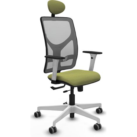 Chaise de bureau piqueras y crespo Motilla blanc support lombaire (1/2)