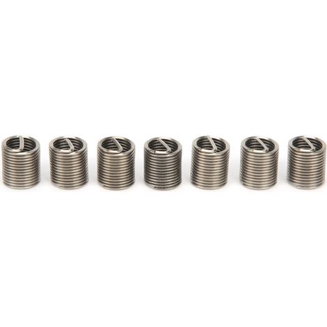 50 Stück Gewindeeinsätze, Reduziermuttern-Reparaturwerkzeug, Edelstahl, M8x1x2D (1/5)
