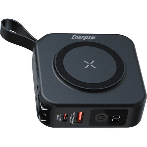 Energizer QM10001AC batería externa Polímero de litio 10000 mAh Cargador inalámbrico Negro