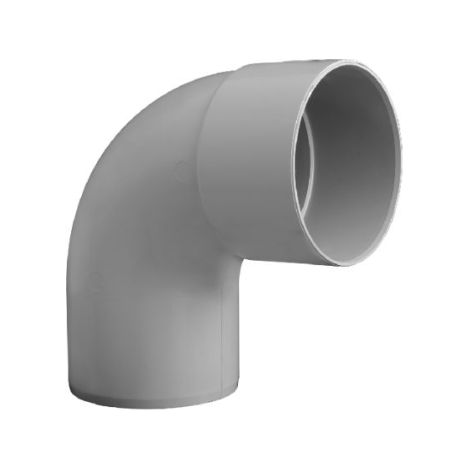 Girpi - Coude PVC mâle femelle gris 87°30 Ø140mm - XC7