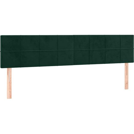 Maison Exclusive - Kopfteile Dunkelgrün 180x5x78/88 cm Samt (1/5)