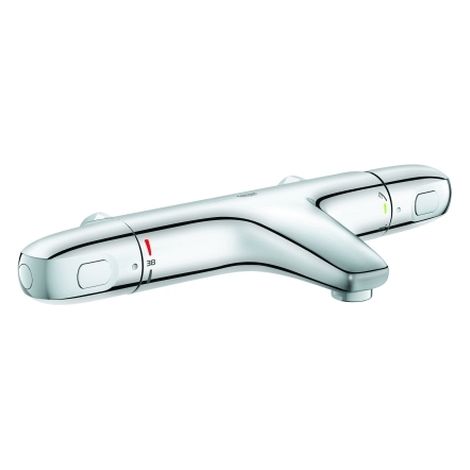 THM-Wannenbatterie Grohtherm 1000 348233 Wandmont. ohne Anschlüsse chrom (1/2)