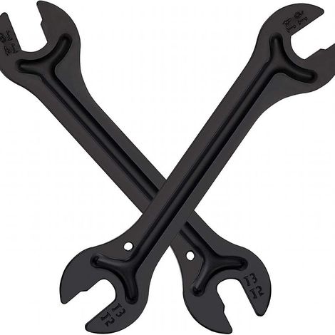 Kaelt - Clé à Fourche Clés à Double Extrémité Clé Plate en Acier Clé à Cônes Outil de Retrait de Moyeu pour Vélo 13/14 / 15/16 mm, 2 Pièces (1/5)