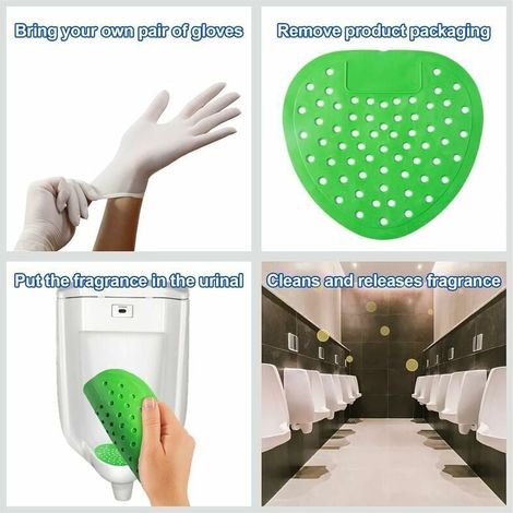 Ulisem 8-teiliges Urinalsieb, Urinal-Deodorant, Urinalfilter, lang anhaltender Duft in jedem Urinal oder Pissoir (1/3)