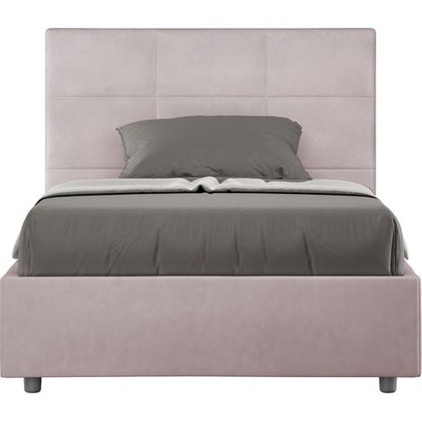 Letto 1 Piazza e Mezzo 120x200 cm Senza Rete Mika Glicine (1/5)