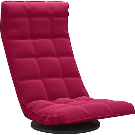 Maison Exclusive - Chaise de sol pivotante Rouge bordeaux Velours (1/5)