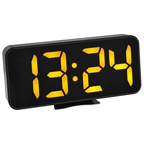 TFA Dostmann 60.2027.01 Reloj Despertador Digital Negro LED