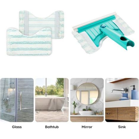 Lingettes Reutilisables Microfibre - 20 x 12,5 cm - Pour Balai Nettoyeur de Douche - Lot de 4 (1/5)