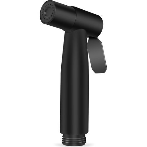 Tête de Douchette wc inoxydable pulvérisateur de bidet à main pour toilette pour douche salle de bain hygiène papier toilette nettoyage des couches (pulvérisateur seulement, Noir) (1/5)