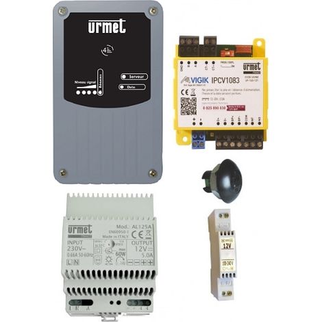 Kit modem V4 10 Ans - Centrale 1 Porte Connectée avec 1 Tête T25 URMET KGPRSV41P083