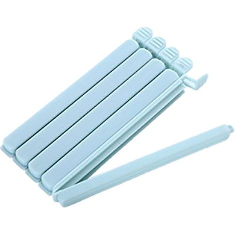 Clips de sellado de 5 piezas, Clips de sellado multifuncionales para bolsas, Reutilizables, Clips para bolsas de snacks, Verde claro (1/5)