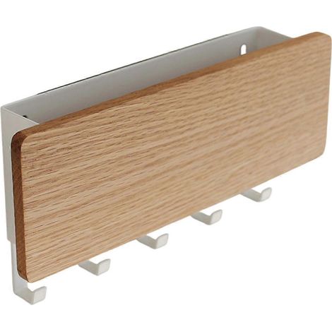 Étagère murale décorative en bois, boîte de rangement pour objets divers, organisateur, porte-clés, étagère murale en bois A (1/5)