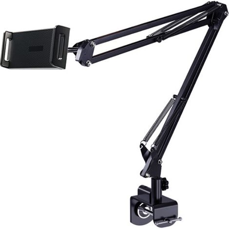 Support pour tablette, support de lit pour tablette, support rotatif à 360° pour tablette - Support de téléphone à bras long flexible et réglable pour tous les iPads de 4,7 à 12,9 pouces, etc.