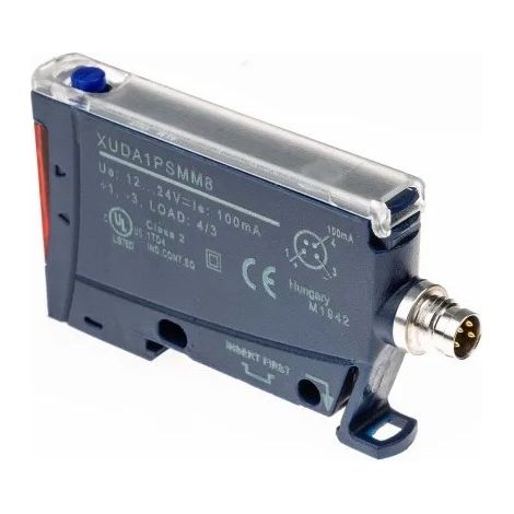 Telemécanique XUDA1PSMM8 Sensor für Glasfaser Telemecanique Sensors Kunststoff, PNP, 12→24 V DC