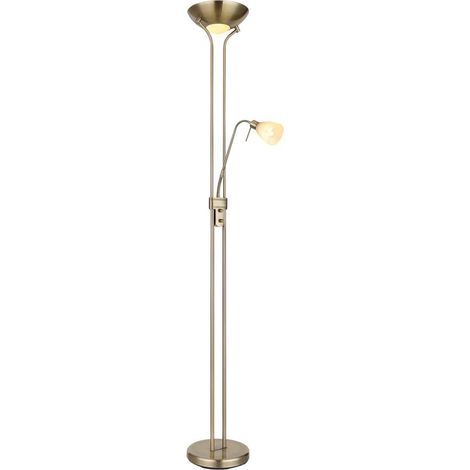 Stehlampe mit zwei Lichtern. verschiedene Leder (1/3)