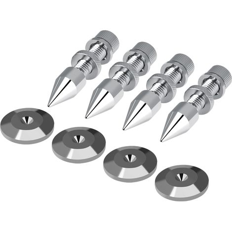 Lot de 4 pointes d'isolation pour haut-parleurs HiFi, pieds de support antichoc à cône (1/5)