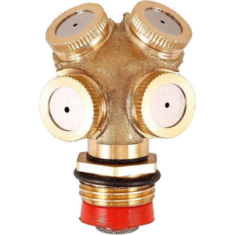Copper Misting Nozzle for Daily Use Golden Color Durable Atomizing Spray with Sturdy Structure 0.5 Inch Size (1/5)