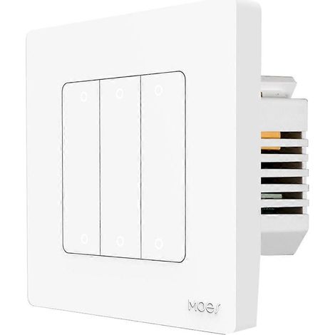 MOES ZigBee Star Ring 6-Tasten Smart-Wandschalter (Neutralleiter erforderlich) für Alexa und Google Home (Weiß). (1/5)