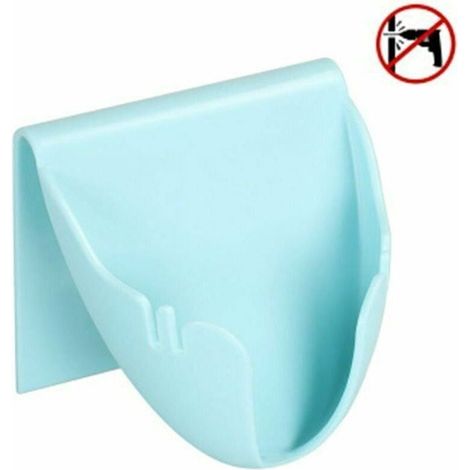 Porte-savon mural auto-évacuant blanc pour salle de bain, douche ou lavabo – design épuré et fonctionnel