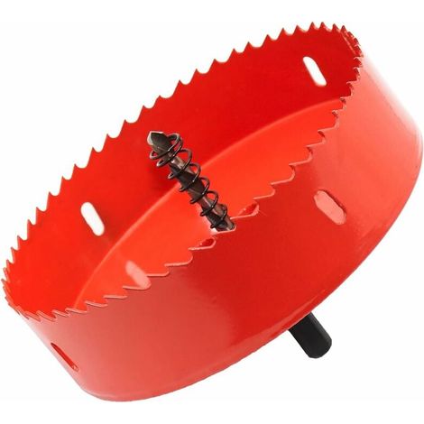 Scie cloche bimétallique Snow-Bi-Metal 135 mm, scie cloche en acier rapide (HSS) pour le perçage du bois tendre, de la tôle, des panneaux PVC et des plaques plastiques V8B01 (135 mm) (1/5)