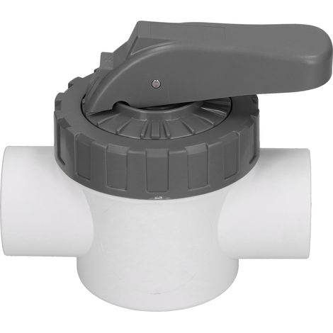 Vanne de dérivation à bille pour traitement de l'eau avec poignée, accessoire pour piscine V40-2A (1/5)