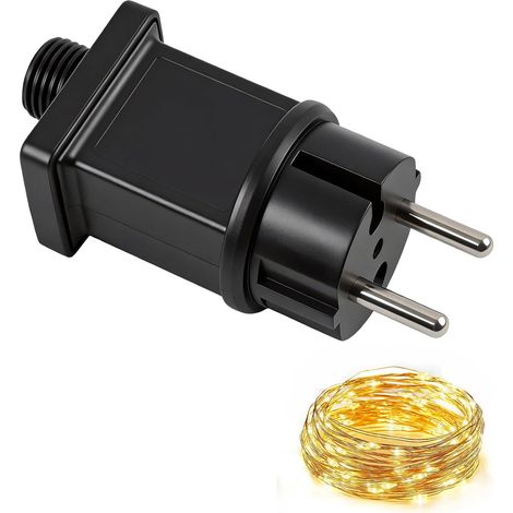 Pilote LED, 4.5V Guirlande Lumineuse Alimentation Adaptateur, LED Netzteil für Lichterkette, IP44 wasserdichter Transformator 1A für Niedervolt Beleuchtung, für Weihnachtsbeleuchtung innen und außen (1/5)