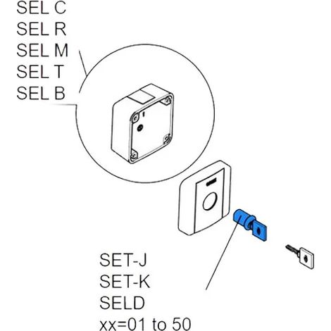 came serrure avec clé set-j sel-c r2151301/50 119R2151301/50 (1/3)