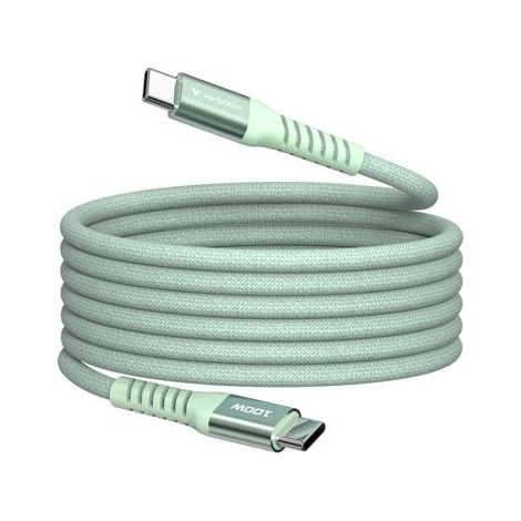 Verbatim Sync&Charge 100W 120cm USB-C/USB-C Magnetic grün 31855