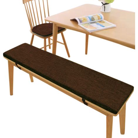 1 coussin de banc, en lin avec picots antidérapants, épaisseur 5 cm, pour extérieur et intérieur, dimensions 80x30x5 cm (1/5)