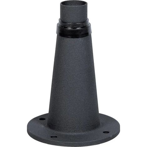 [GEBRAUCHT] B-Ware Konstsmide Leuchtenfuß Sockel Junior Aluminium Guss Schwarz Außenbereich Boden