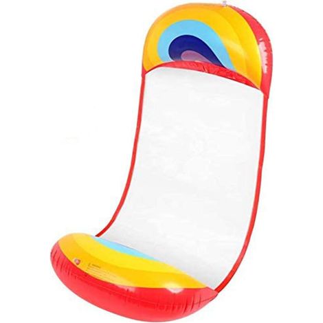 Hamac Aquatique Gonflable - 4 En 1 Hamac Chaise Longue Bouée Selle Exercice - Pour Piscine Plage Mer - 1 Pièce (1/5)