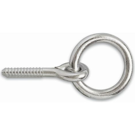 Burgaud Anillo de cuadra acero galvanizado blanco 10x60 mm (1/2)