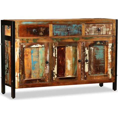 Maison Exclusive - Credenza in Legno Massello di Recupero 120x35x76 cm (1/5)