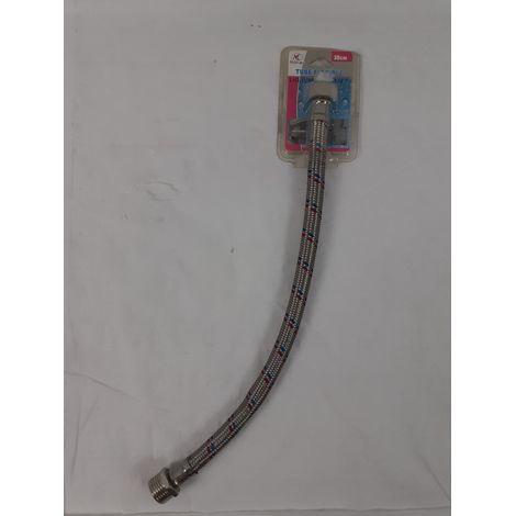 MARCEU - Tube flexible - 35cm 1/2 F/M - Tresse inox eau chaude/froide - Neuf - Voir photos