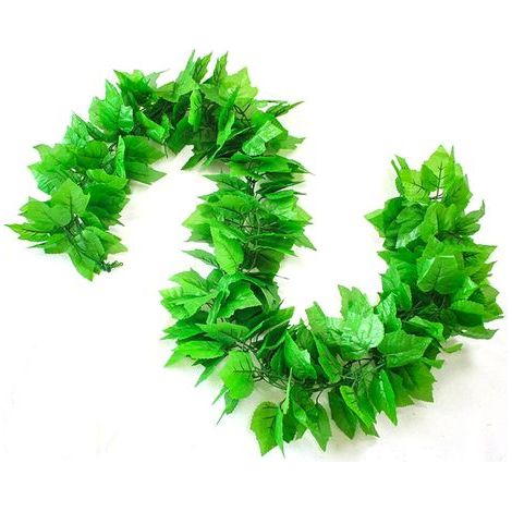 Conjunto de dos setos artificiales verdes de 2,3 m, perfectos para comedores, techos o terrazas. (1/3)