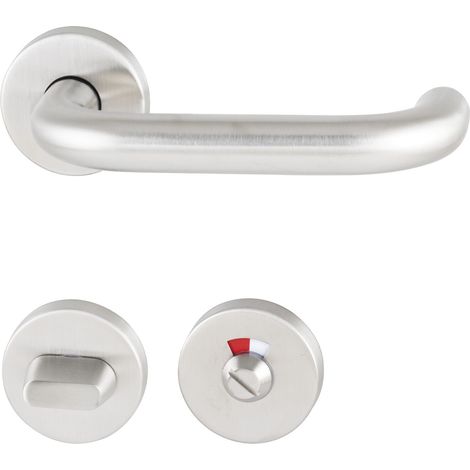 MARCHESI WC-Trennwand Drückergarnitur Harmonie, TS 32-36 mm, Edelstahl matt (1/3)
