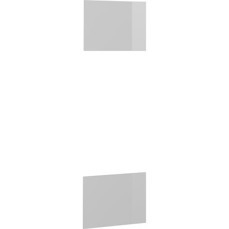 Façade de cuisine R-Line, Blanc Haute brillance, 59.6x76.6cm façade de meuble pour meuble d’encastrement micro-ondes, Vicco (1/5)