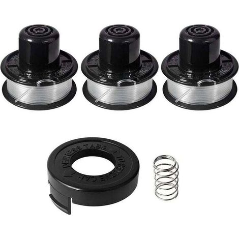 A6226 Bobine de fil compatible avec Black et Decker ST4400 ST4500 ST5000 GL250 GL310 GL360 GL360SB, bobine fil coupe bordure pour black et decker a6226 gl360 longue 6m, diamètre 1,6mm (3+1+1pcs) (1/4)