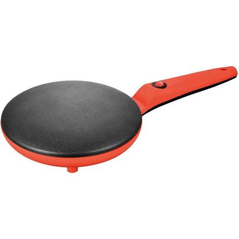 Crêpière électrique ronde antiadhésive rouge 220V, poêle à pizza, ustensiles de cuisson