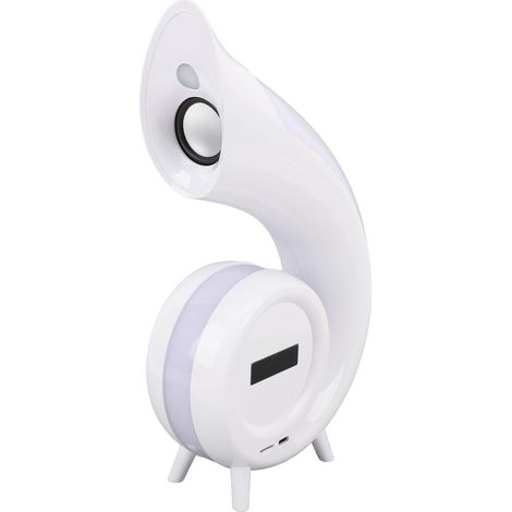 Haut-Parleur Intelligent de Bureau, Lumière Ambiante RVB, Réveil, Lampe de Table de Nuit, Haut-Parleur Intelligent de Bureau Audio Bluetooth, Machine Sonore Intelligente pour (1/5)