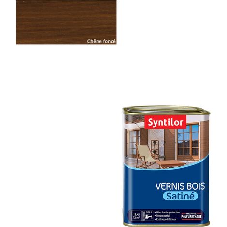 Vernis Bois Chêne Foncé Satiné 1L