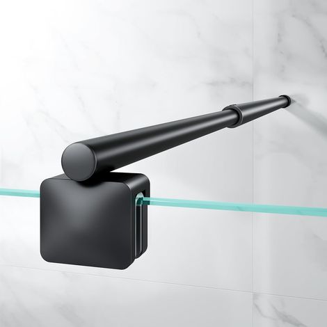 Shower Enclosure Support Rail 66.5-126.5 cm Matt Black (1/5)