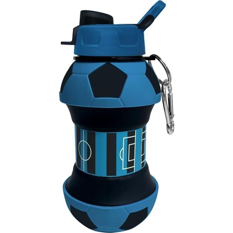 Fußball-Trinkflasche mit Strohhalm, 550 ml (1/5)