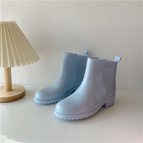 Bottes De Pluie Femmes - PVC Imperméable Antidérapant - Jardin Extérieur Travail - Taille 38 (1/5)