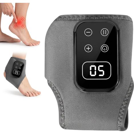 3 en 1 Masseur de Pieds Électrique, Portable Masseur de Cheville  5 Modes de Vibration,5 Niveaux de Chauffageé,Sans fil,Rechargeable,Soulage les douleurs aux pieds，Convient aux chevilles (1/5)